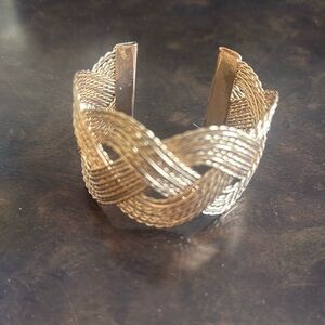 Elegant Gold color Braided Ring